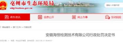 匯總！各省檢測機構被罰案